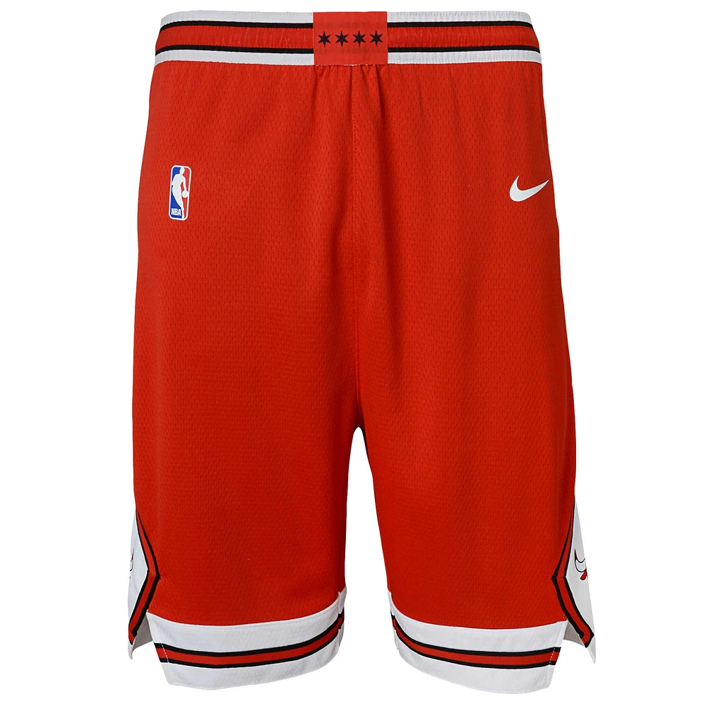 Short Nike rouge Chicago Bulls Swingman Icon Edition pour jeune