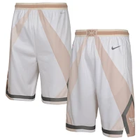 Short de performance Nike blanc Chicago Bulls City Edition Swingman pour jeune garçon 2024/25