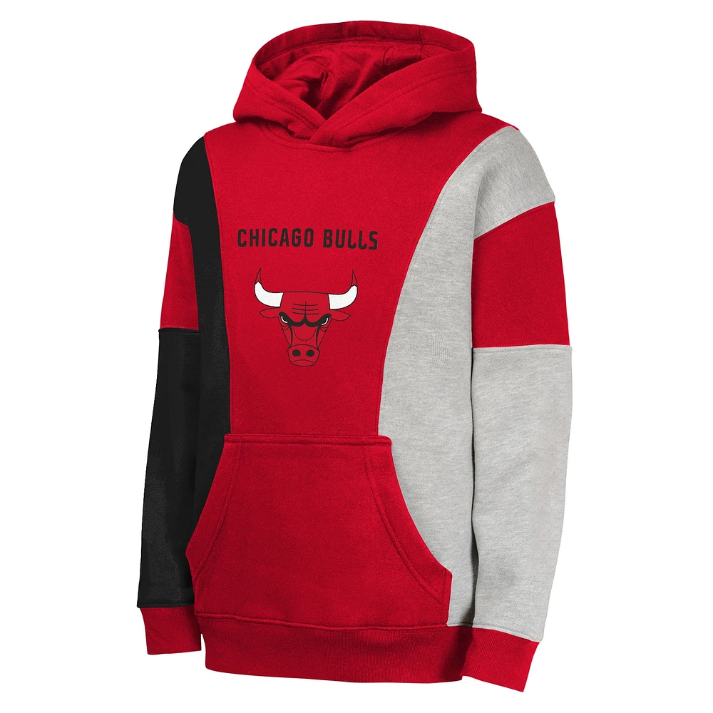 Youth  Red Chicago Bulls Ace the Hole Pullover Hoodie