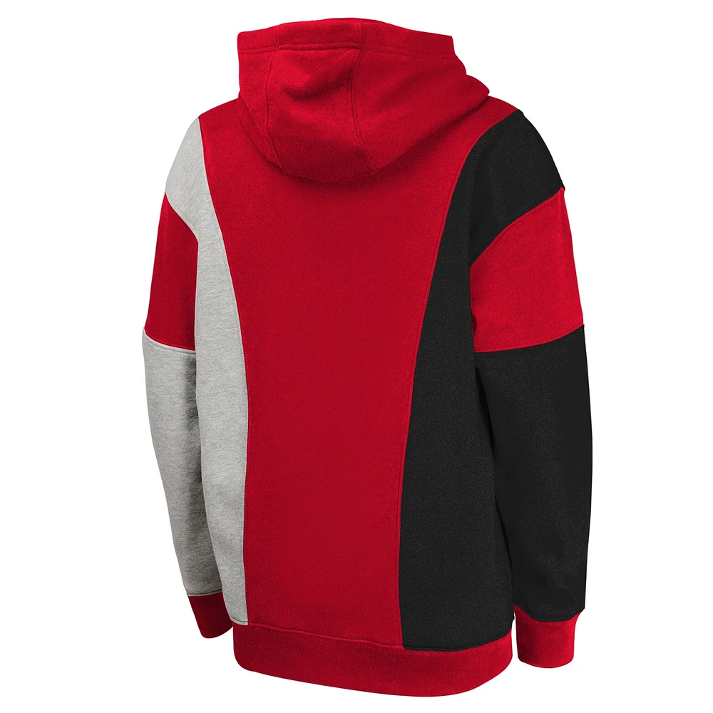 Youth  Red Chicago Bulls Ace the Hole Pullover Hoodie