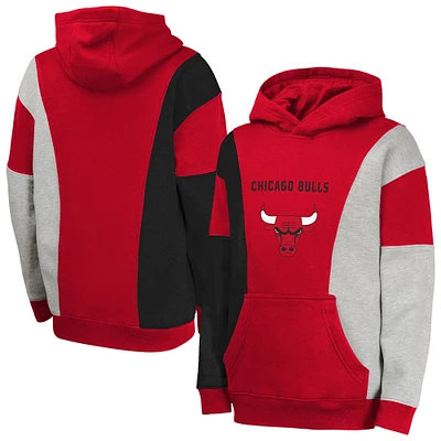 Youth  Red Chicago Bulls Ace the Hole Pullover Hoodie