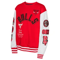 Youth Red Chicago Bulls Star Treatment Pullover Sweatshirt