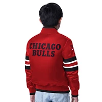 Youth Starter Red Chicago Bulls Scout Varsity Full-Snap Jacket