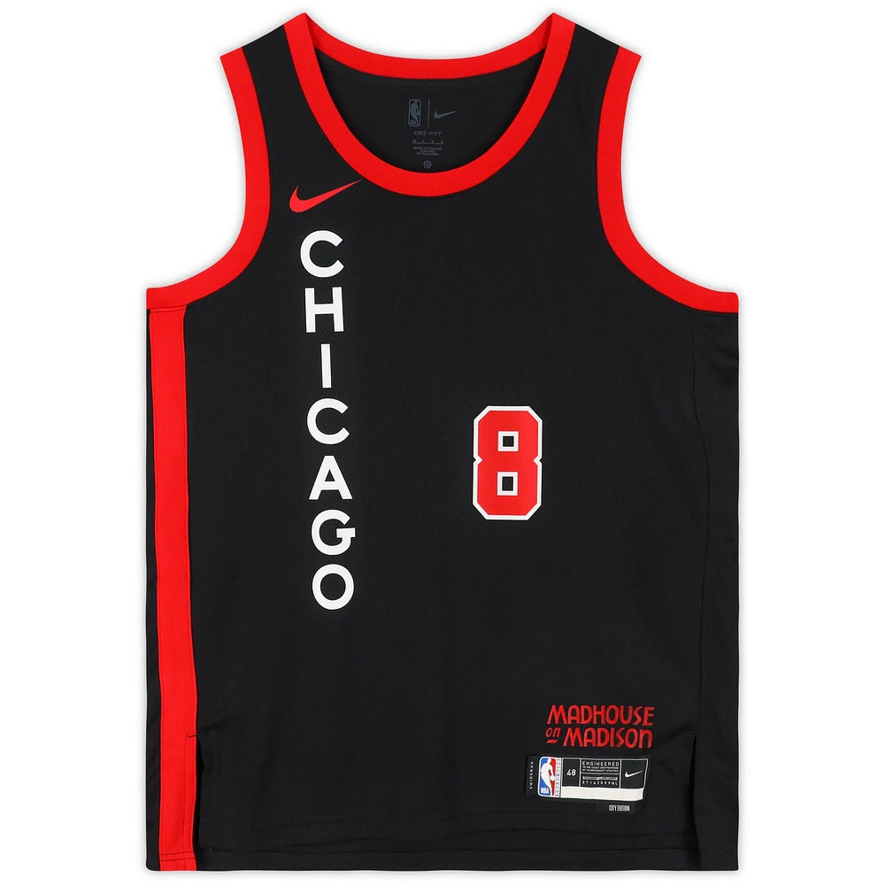 Zach LaVine Chicago Bulls Autographed Black Nike 2023/24 City Edition Swingman Jersey
