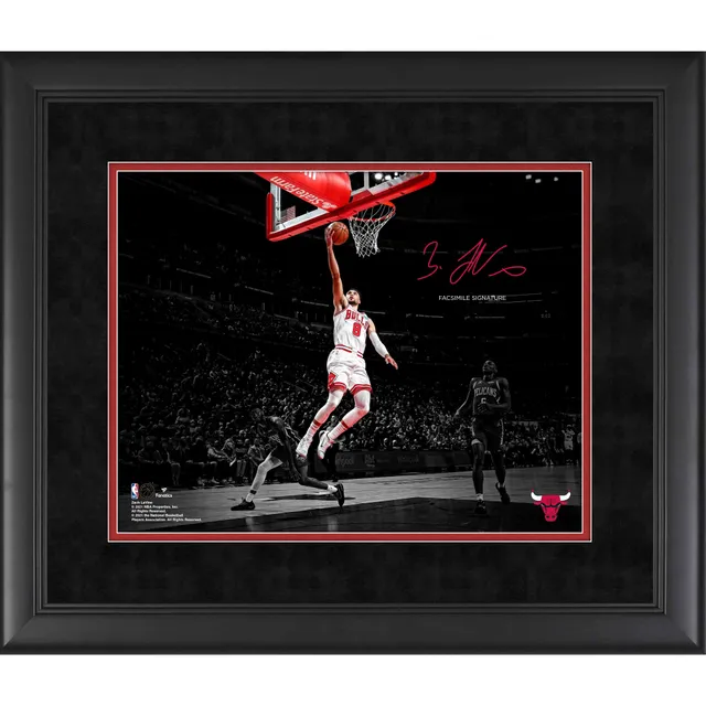 Autographed Chicago Bulls Zach LaVine Fanatics Authentic Red