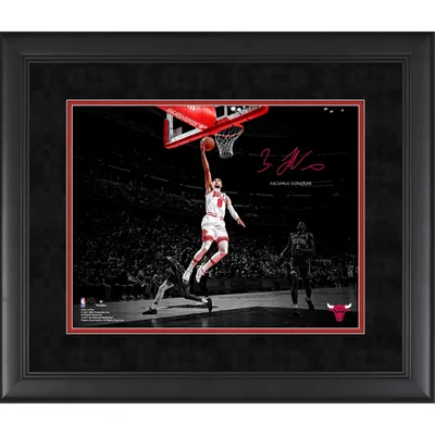 DeMar DeRozan Chicago Bulls Unsigned Red Jersey Shooting Photograph