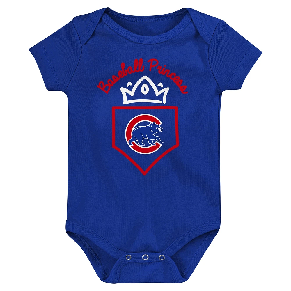 Fanatics Chicago Cubs 3-Pack Home Run Bodysuit Set