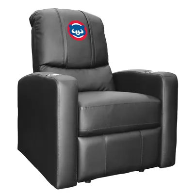 Chicago Cubs Team Logo Stealth Manual Recliner - Black