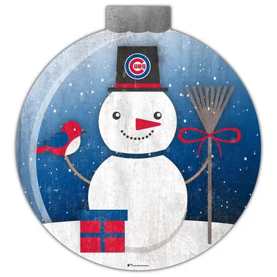 Chicago Cubs 12'' Snow Globe Wall Art