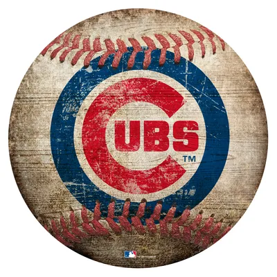 Chicago Cubs 12'' x 12'' Baseball Sign