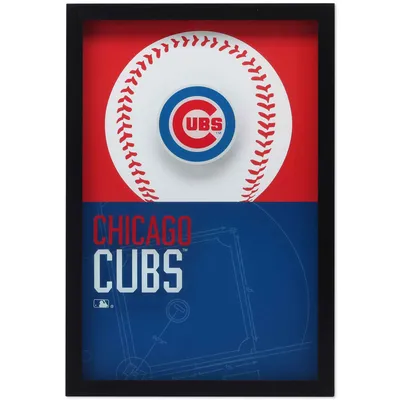 Chicago Cubs 12'' x 17'' Glass Framed Sign