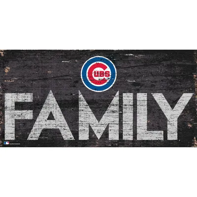 Chicago Cubs 12'' x 6'' Family Sign