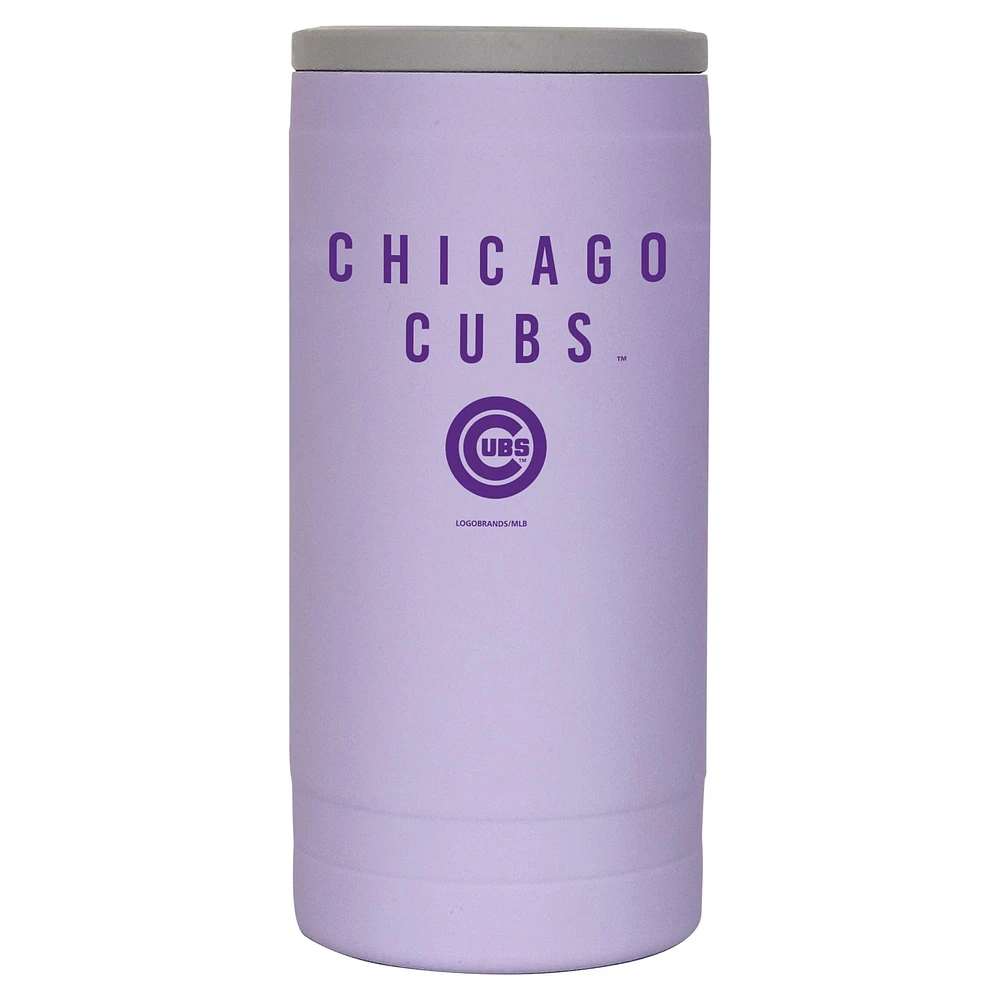 Chicago Cubs 12oz. Lavender Soft Touch Slim Coolie