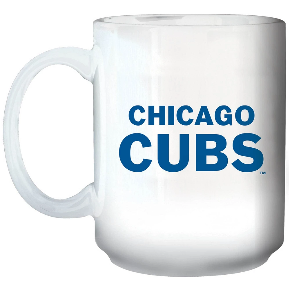 Cubs de Chicago 15 oz. Tasse à logo primaire