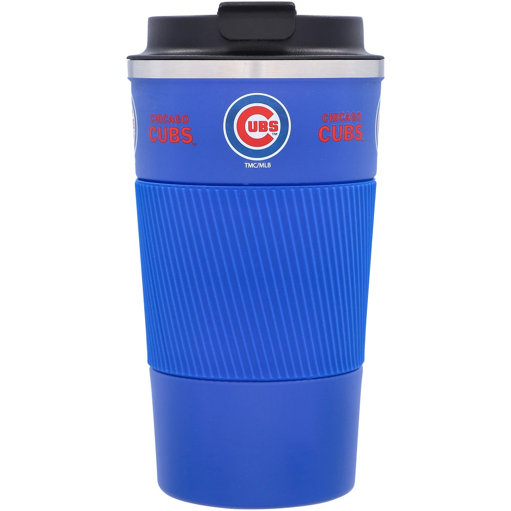 Chicago Cubs 18oz Coffee Tumbler with Silicone Grip