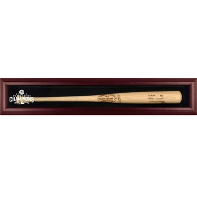 Chicago Cubs 2016 MLB World Series Champions Mahogany Framed Logo Bat Display Case