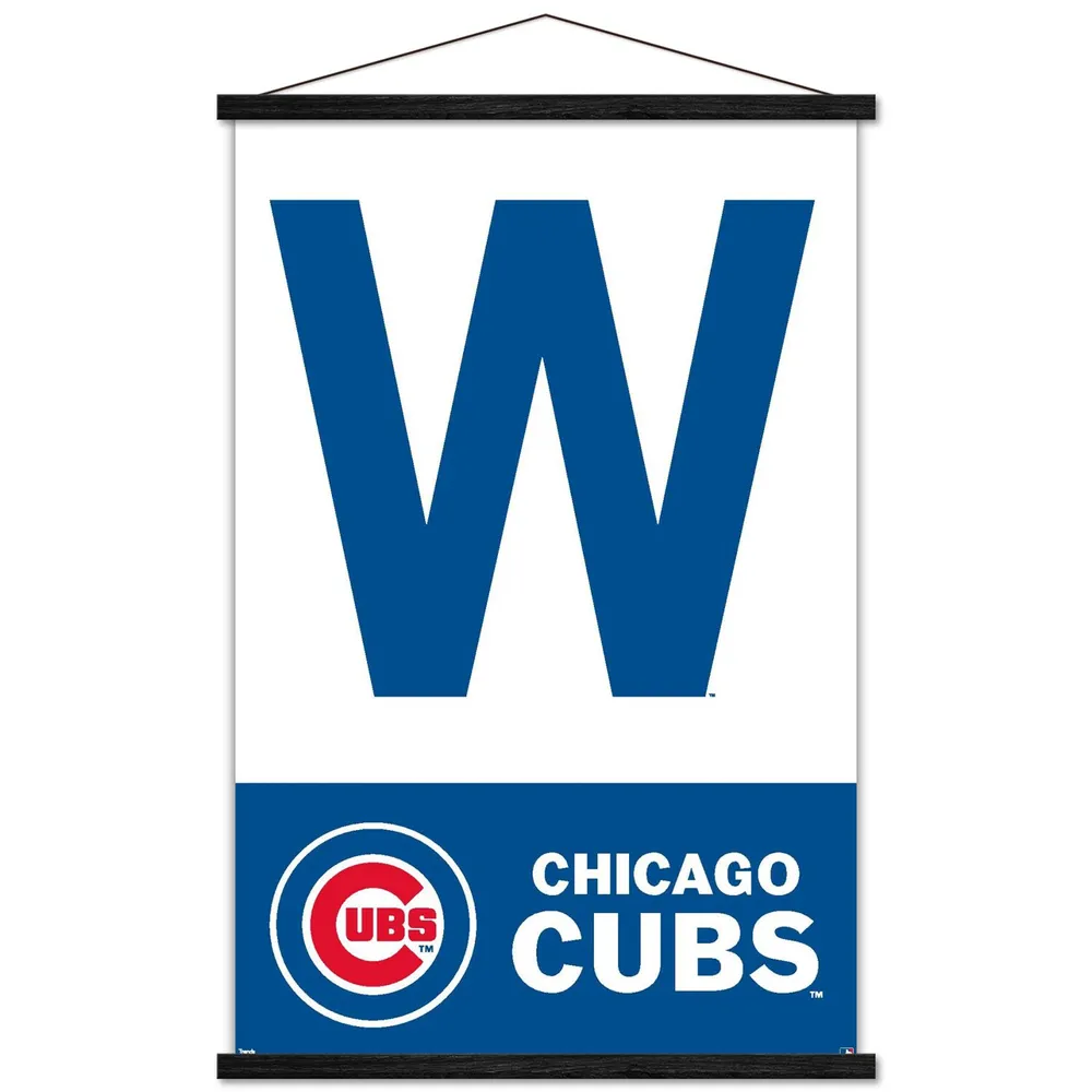 Chicago Cubs 24'' x 34.75'' Flag Magnetic Framed Poster