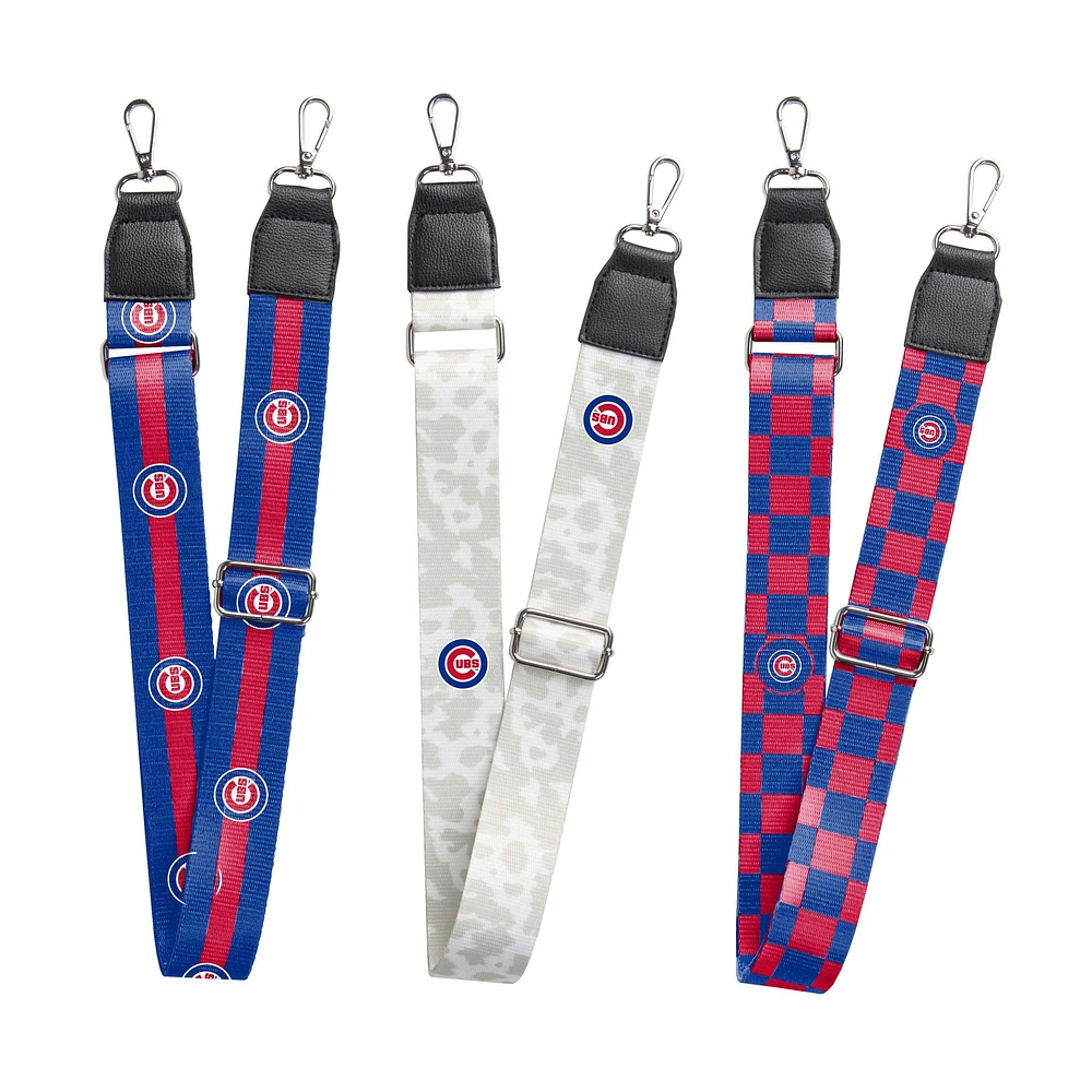 Ensemble de 3 sangles de sac Chicago Cubs