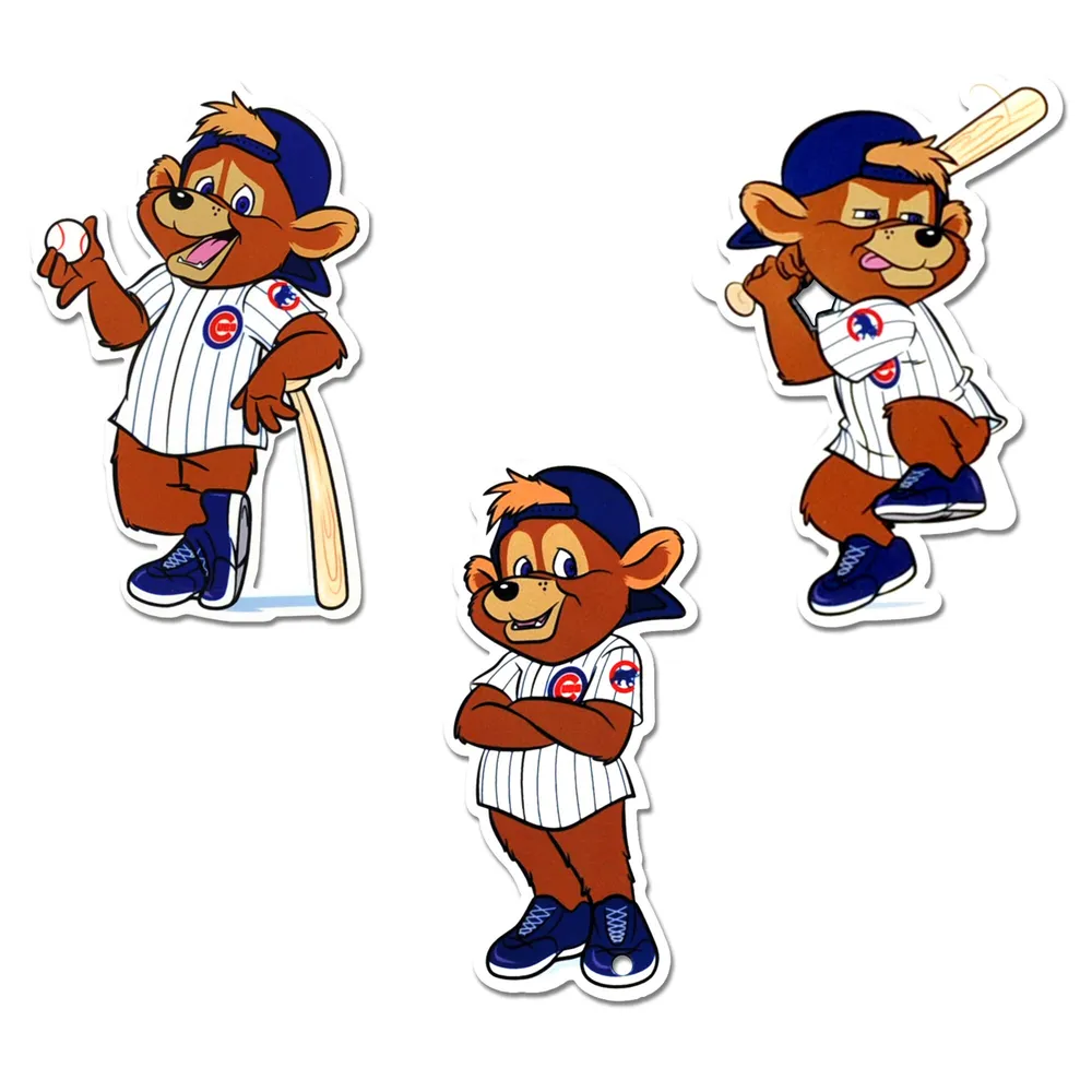 Chicago Cubs 3-Pack Mascot Steel Magnet Set