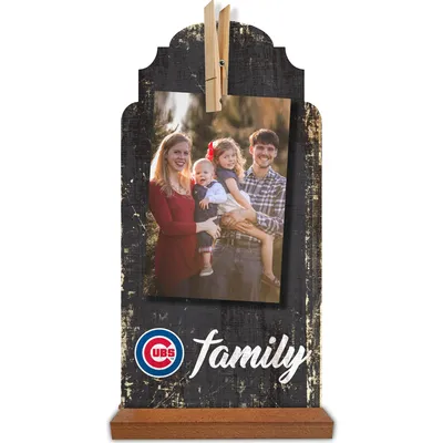 Chicago Cubs 6'' x 12'' Family Clothespin Sign