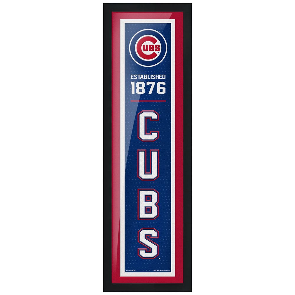 Chicago Cubs - 6'' x 22'' Established Framed Artwork