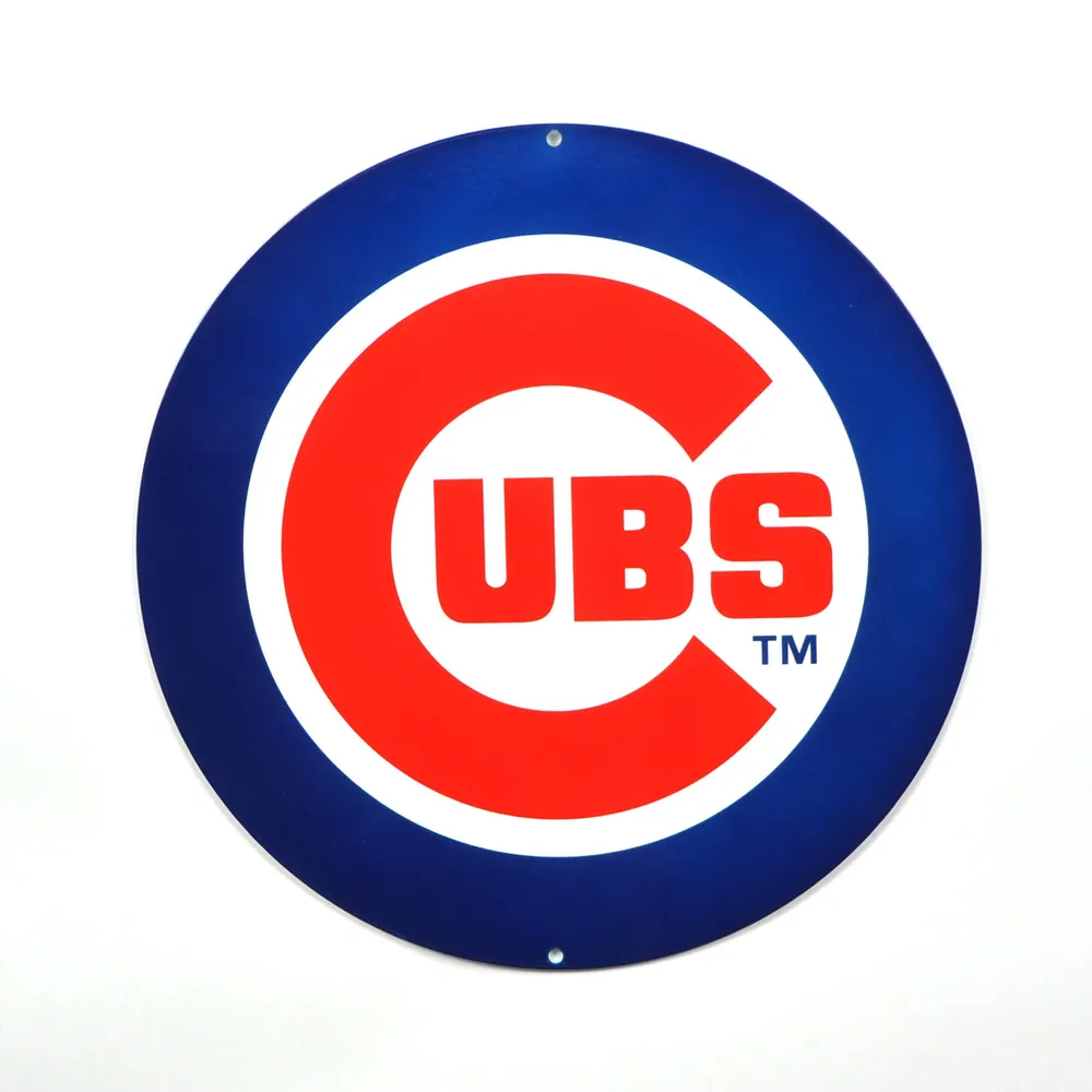 Chicago Cubs Walking Bear 12 Steel Sign