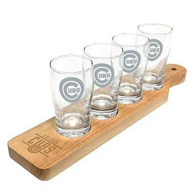 Chicago Cubs Four-Pack Beer Flight Glass Set