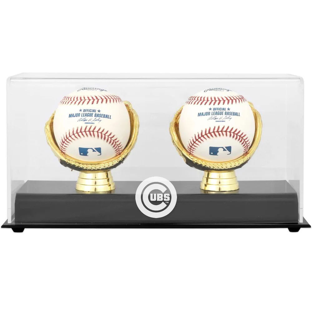 Lids Chicago Cubs Fanatics Authentic Gold Glove Double Baseball Logo  Display Case