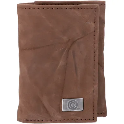 Chicago Cubs Leather Trifold Wallet with Concho