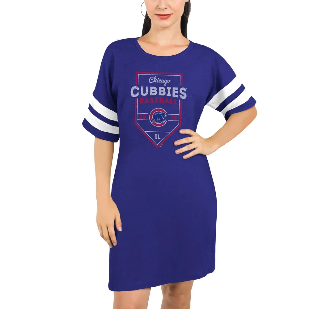 Women's Refried Apparel Red/Royal Chicago Cubs Hoodie Dress Size: Large