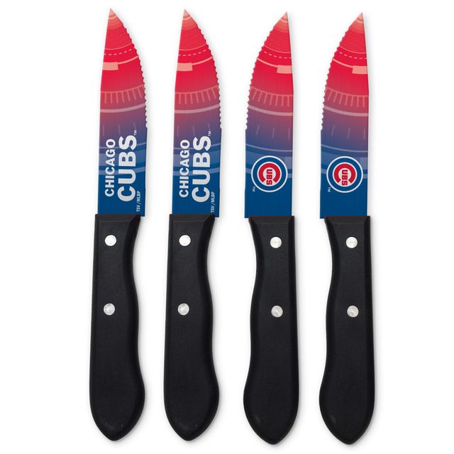 Chicago Cubs - Ensemble de couteaux à steak