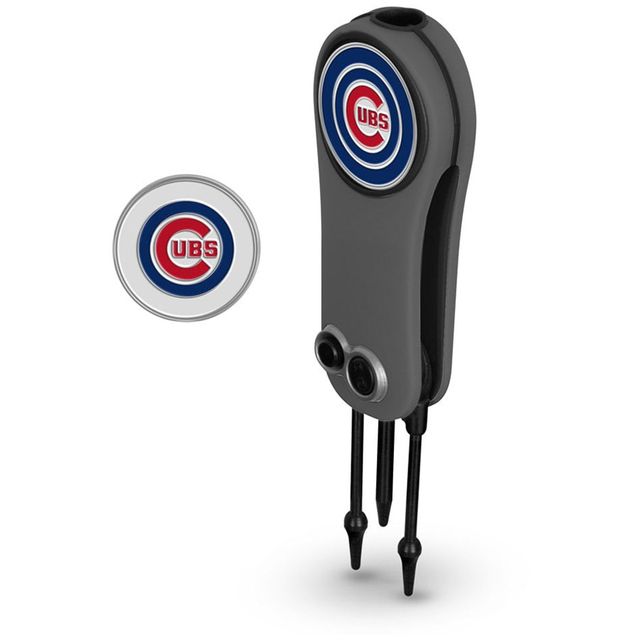 Chicago Cubs Switchblade Outil de réparation et deux marqueurs de balle