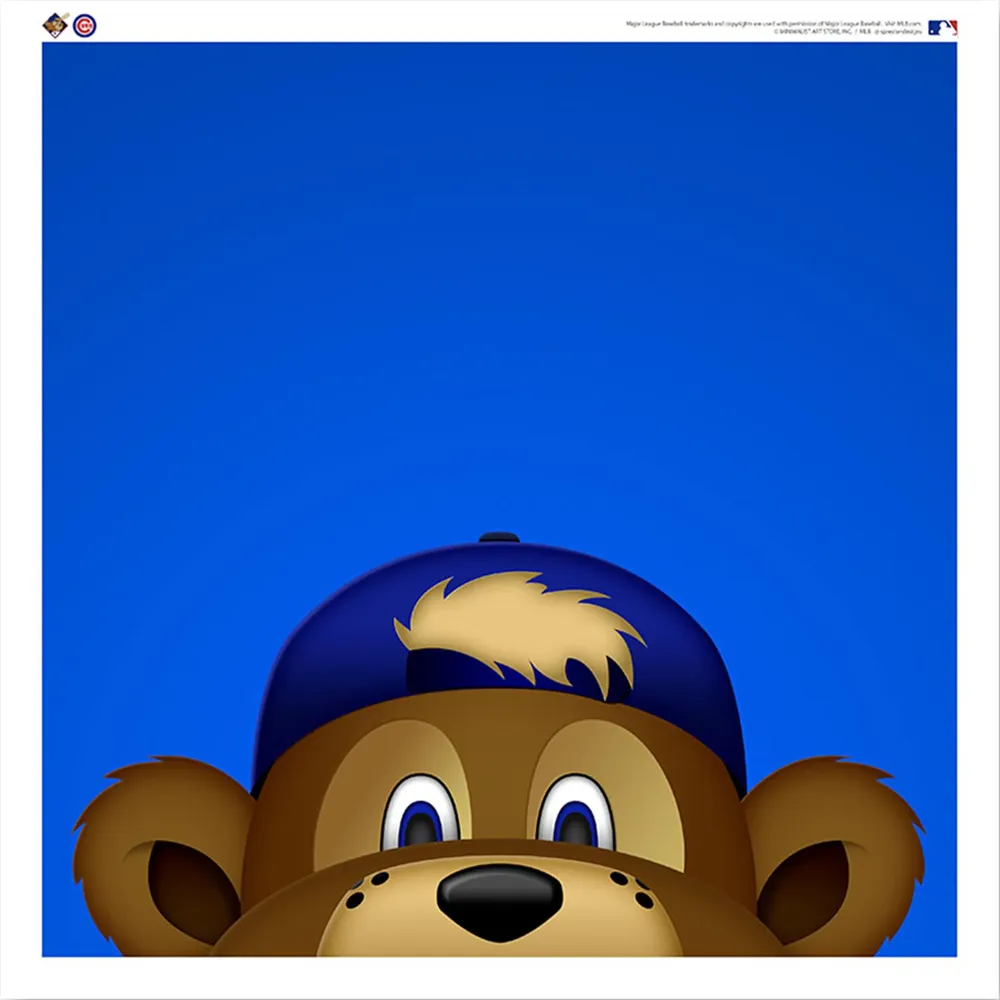 Lids Clark the Cub Chicago Cubs 12'' x 12'' Minimalist Mascot Poster Print