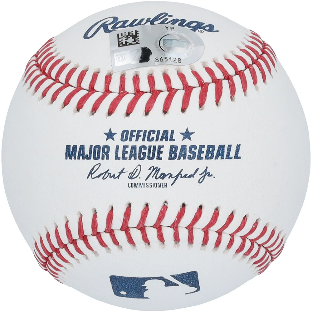 Ballon de baseball autographié par Cody Bellinger et Dansby Swanson des Chicago Cubs