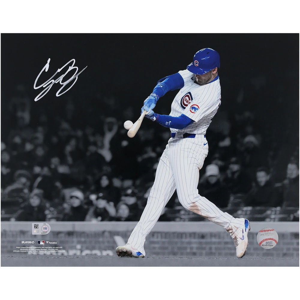 Cody Bellinger Chicago Cubs Autographed 11" x 14" Homerun Spotlight Photograph