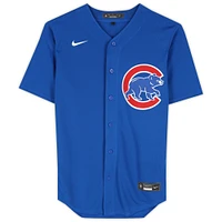 Maillot réplique Nike Royal autographié par Cody Bellinger des Chicago Cubs