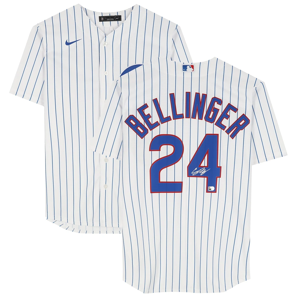 Cody Bellinger Chicago Cubs Autographed White Nike Replica Jersey 