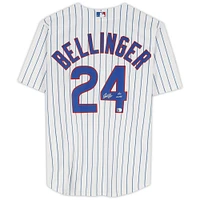 Cody Bellinger Chicago Cubs Autographed White Nike Replica Jersey with "Go Cubs!" inscription