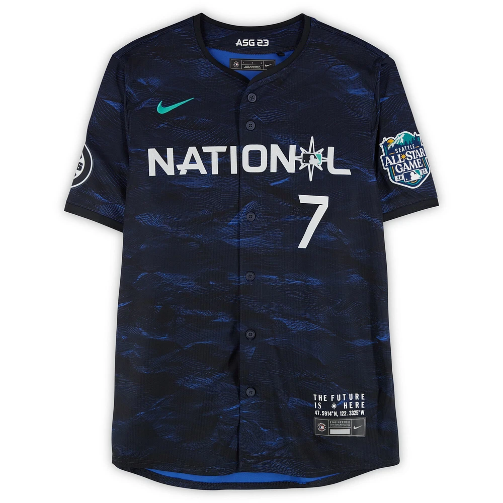 Dansby Swanson Chicago Cubs Autographed 2023 All-Star Game Jersey 