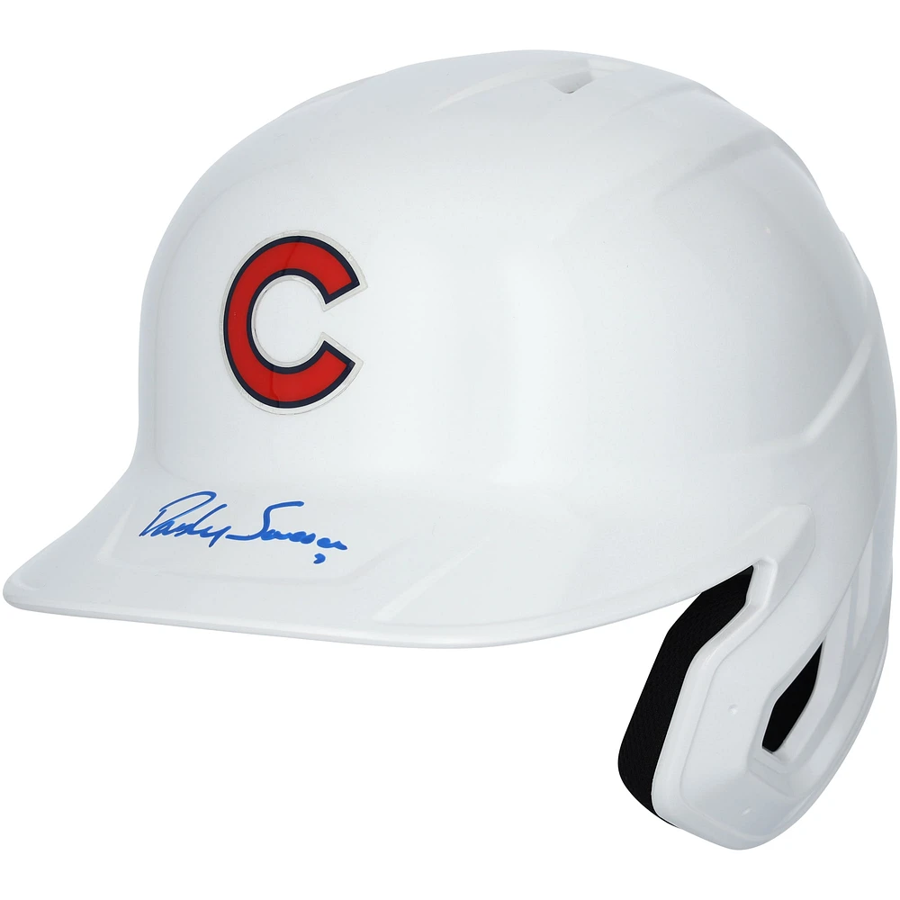 Dansby Swanson Chicago Cubs Autographed Alt Chrome Replica Batting Helmet