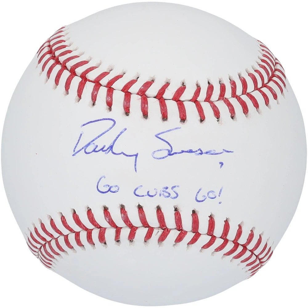 Dansby Swanson Chicago Cubs Autographed Baseball with "Go Cubs Go!" Inscription