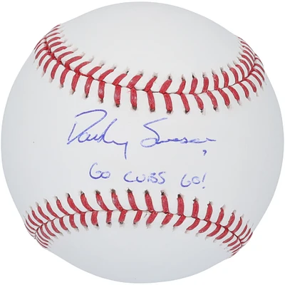 Dansby Swanson Chicago Cubs Autographed Baseball with "Go Cubs Go!" Inscription