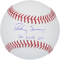 Dansby Swanson Chicago Cubs Autographed Baseball with "Go Cubs Go!" Inscription