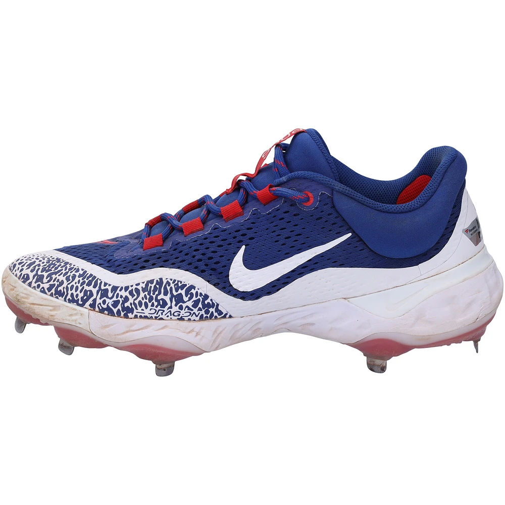 Dansby Swanson Chicago Cubs Autographed Game-Used Blue Nike Cleats from the 2023 MLB Season