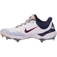 Dansby Swanson Chicago Cubs Autographed Game-Used White and Navy Nike Cleats from the 2023 MLB Season - RG13309602-03