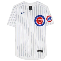 Dansby Swanson Chicago Cubs Autographed White Nike Authentic Jersey
