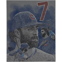 Dansby Swanson Chicago Cubs Unsigned 16" x 20" Photo Print - Art by Maz Adams - Limited Edition of 25
