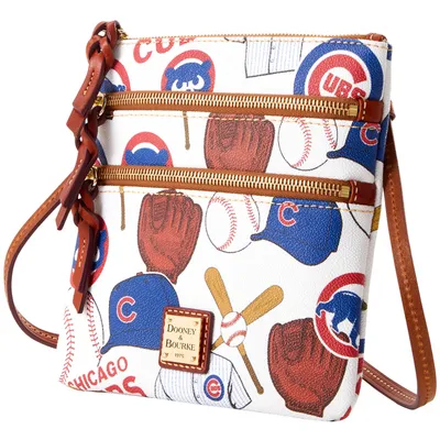 Milwaukee Brewers Dooney & Bourke Women's Pebble Triple-Zip Core Crossbody  Purse