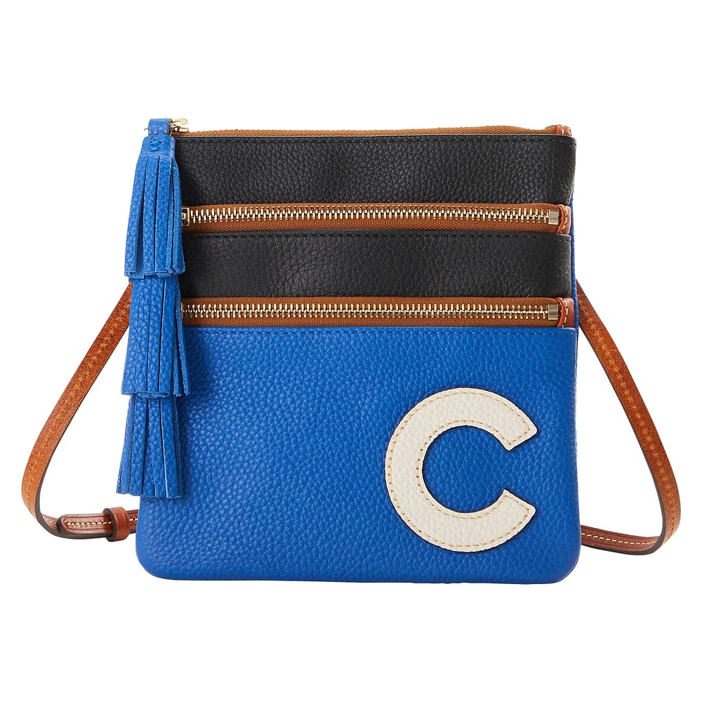 Dooney & Bourke Chicago Cubs Infield Triple Zip Crossbody Purse