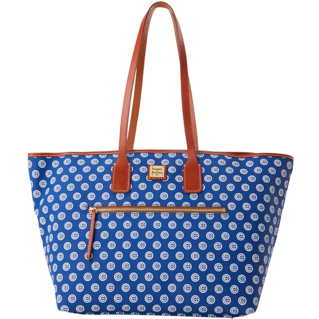 Dooney & Bourke Chicago Cubs Signature grand sac fourre-tout zippé